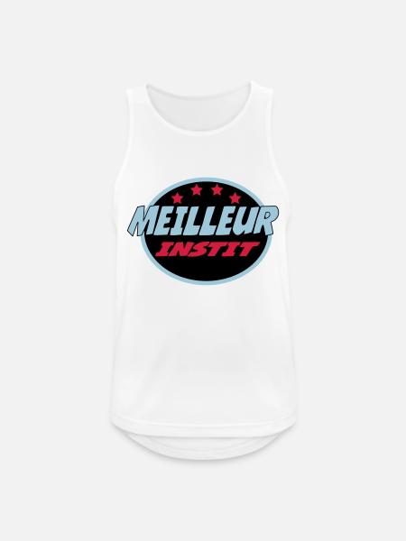 BEST TEACHER - Men's Breathable Tank Top - white