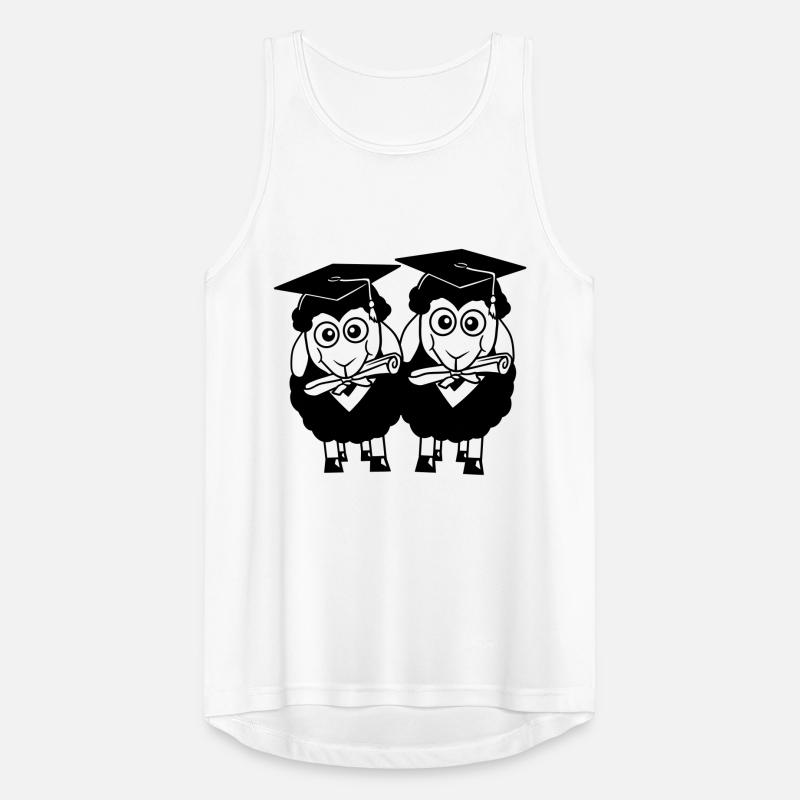 2 Sheep Certificate College Abi Two Students Team Men's Breathable Tank Top