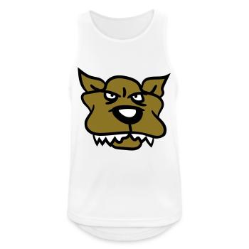 Dog, Monster, Evil, , Wolf, Sharp Teeth - Men's Breathable Tank Top - white - Front - Nick (188cm)