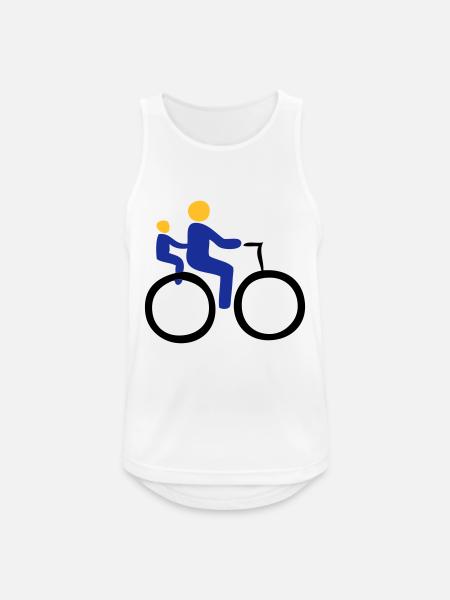Rad - Männer Tank Top atmungsaktiv - Weiß