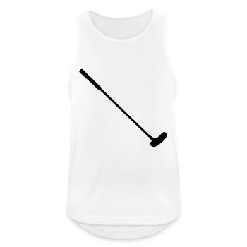crazy golf club - Men's Breathable Tank Top - white - Front - Nick (188cm)