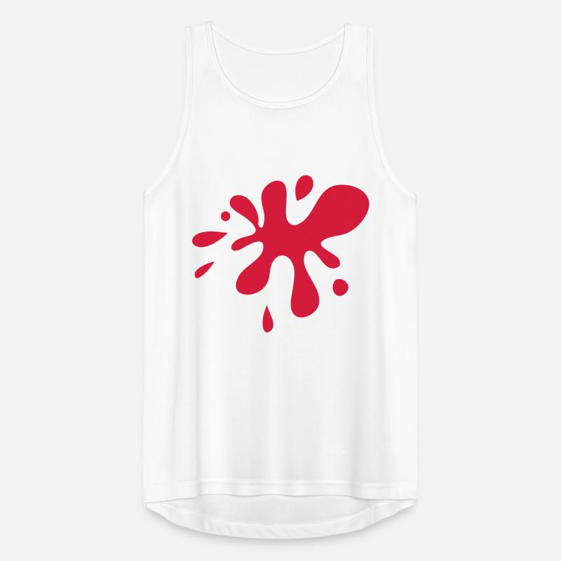 Red Paint Splash Men's Breathable Tank Top