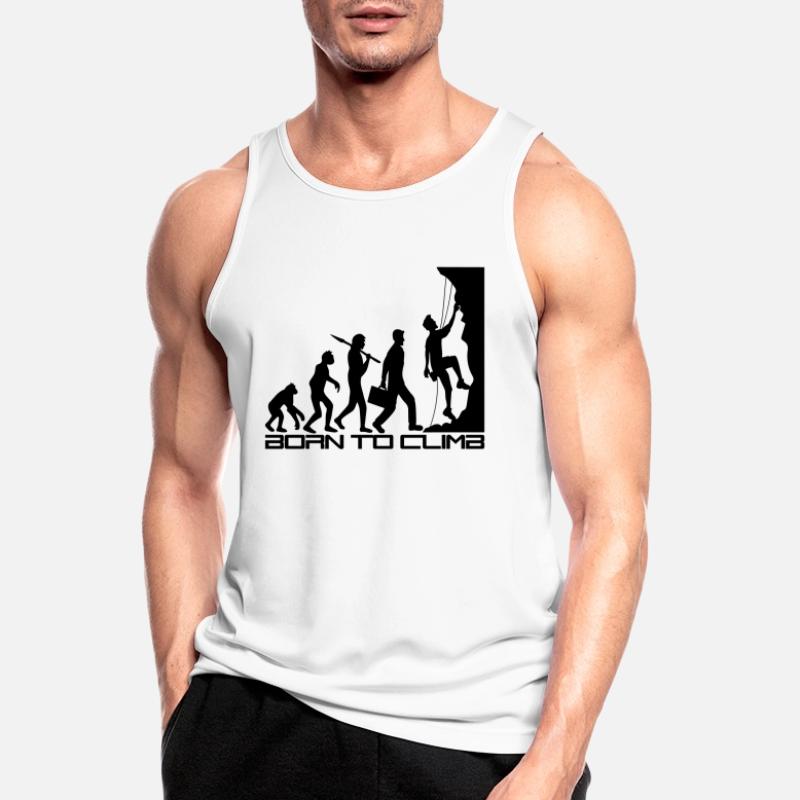 born to climb evolution evolution born steep Men's Breathable Tank Top