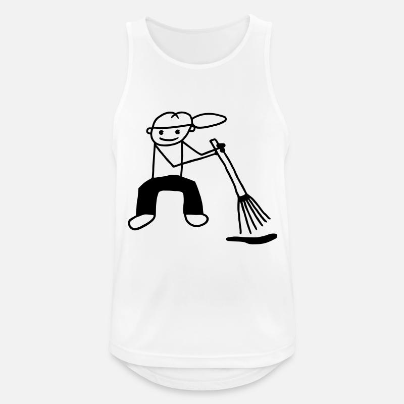 Feger - Männer Tank Top atmungsaktiv - Weiß