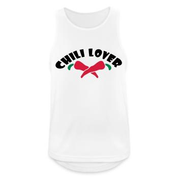 Chili Lover - Débardeur respirant Homme - blanc - Devant - Nick (188cm)