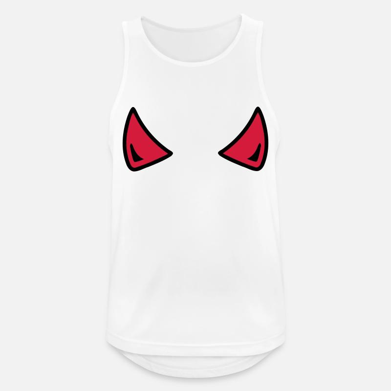 Devil - Men's Breathable Tank Top - white