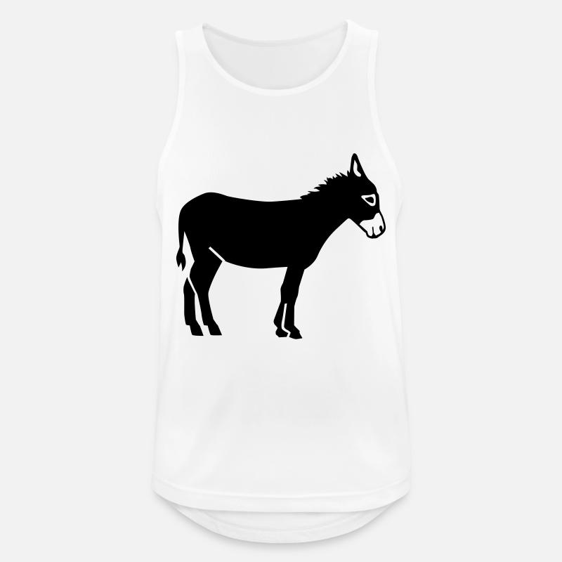 Donkey - Men's Breathable Tank Top - white
