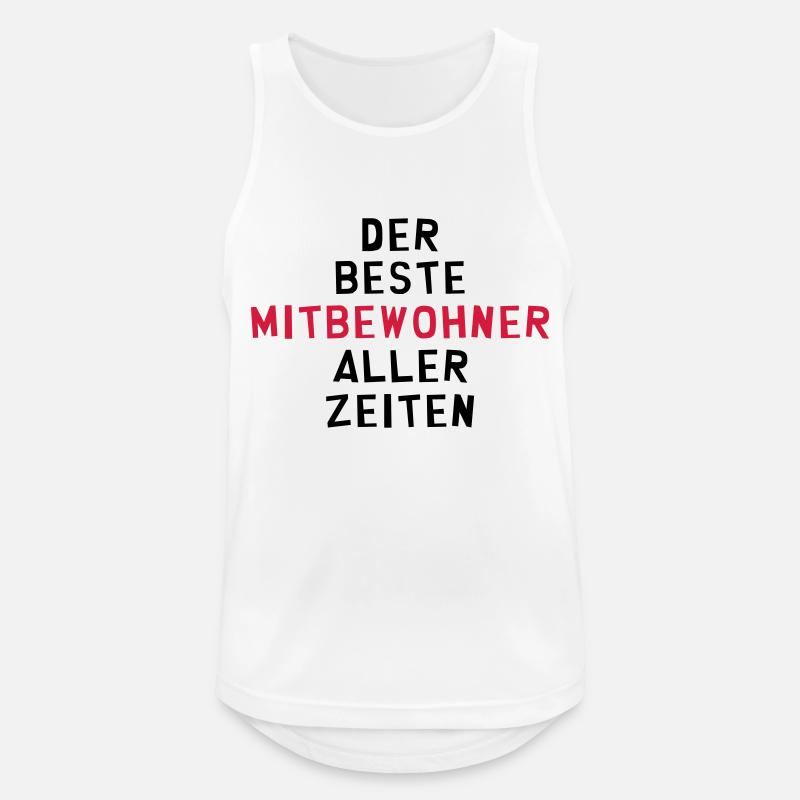 Mitbewohner Mitbewohnerin Freund Freundschaft Nähe - Männer Tank Top atmungsaktiv - Weiß
