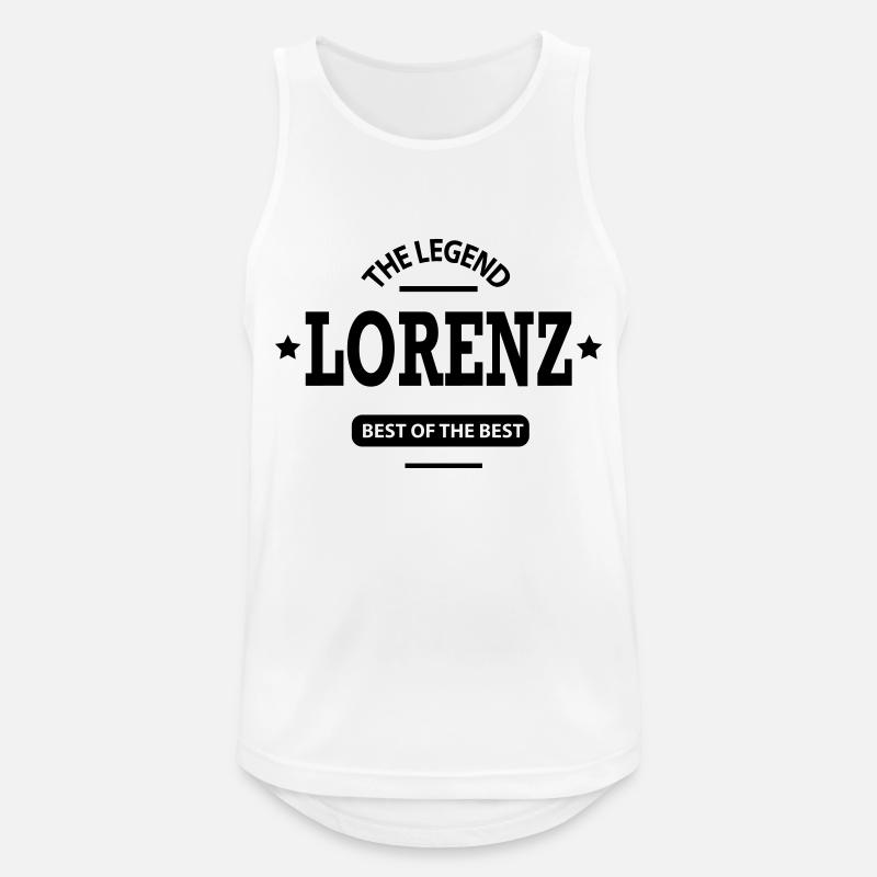 lorenz - Männer Tank Top atmungsaktiv - Weiß