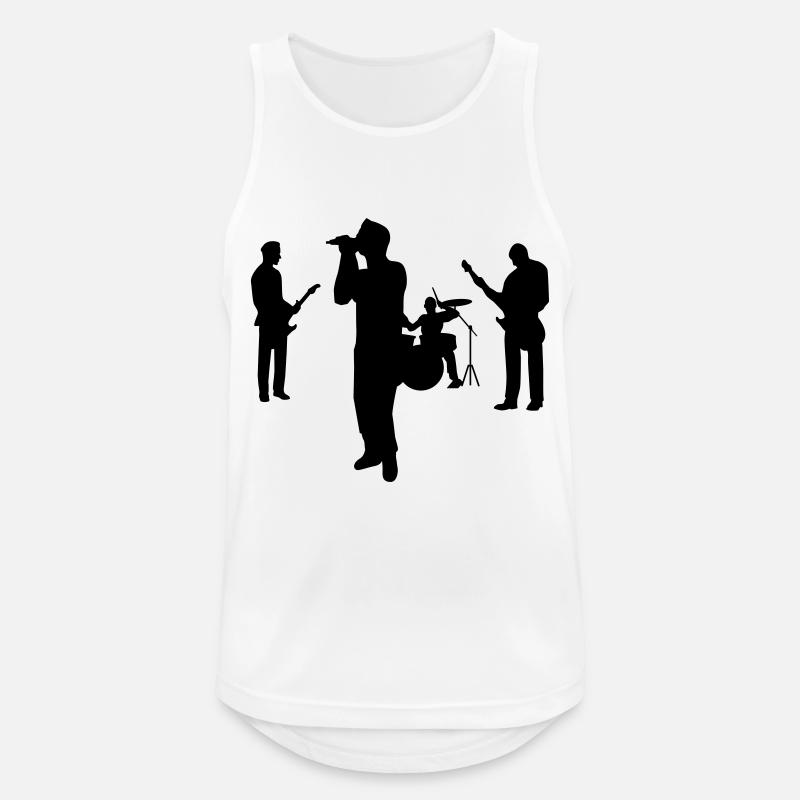 banda - Camiseta sin mangas hombre transpirable - blanco