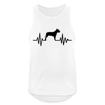 Pit Bull Terrier - Men's Breathable Tank Top - white - Front - Nick (188cm)