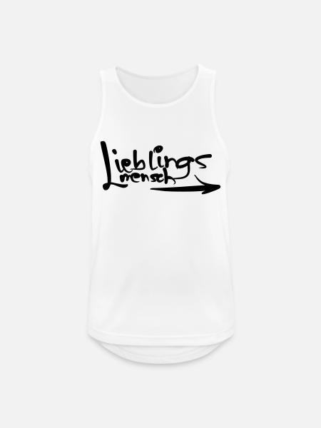 Lieblingsmensch - Männer Tank Top atmungsaktiv - Weiß