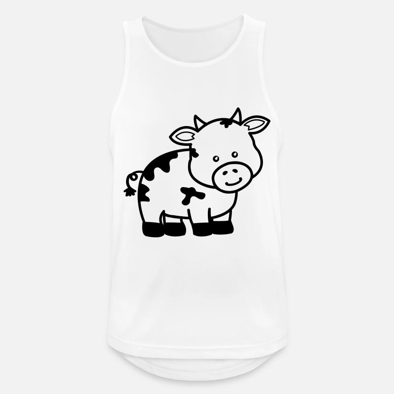 cow - Men's Breathable Tank Top - white