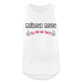 BEST Nephew - Men's Breathable Tank Top - white - Front - Nick (188cm)