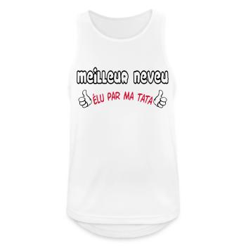 BEST Nephew - Men's Breathable Tank Top - white - Front - Nick (188cm)