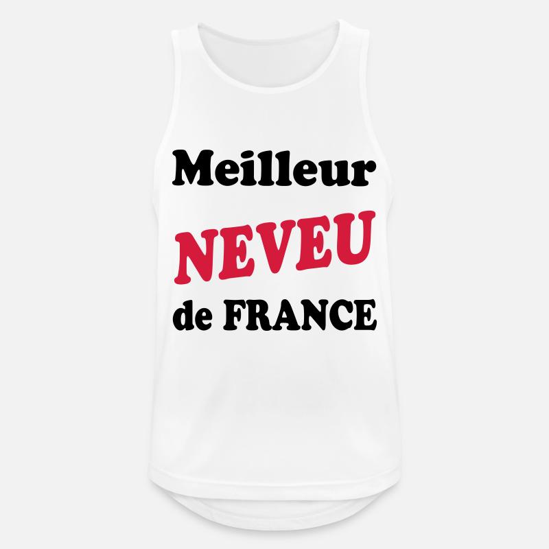 Bester Neffe Frankreichs - Männer Tank Top atmungsaktiv - Weiß