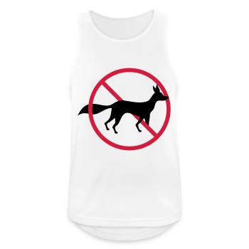 Kein Fuchs Erlaubt Schild Verboten Zone Hinweis - Männer Tank Top atmungsaktiv - Weiß - Vorne - Nick (188cm)
