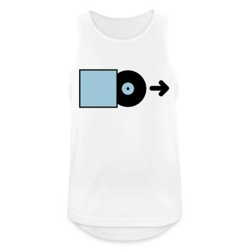DJ - Vinyl - Save the Vinyl! - Men's Breathable Tank Top - white - Front - Nick (188cm)