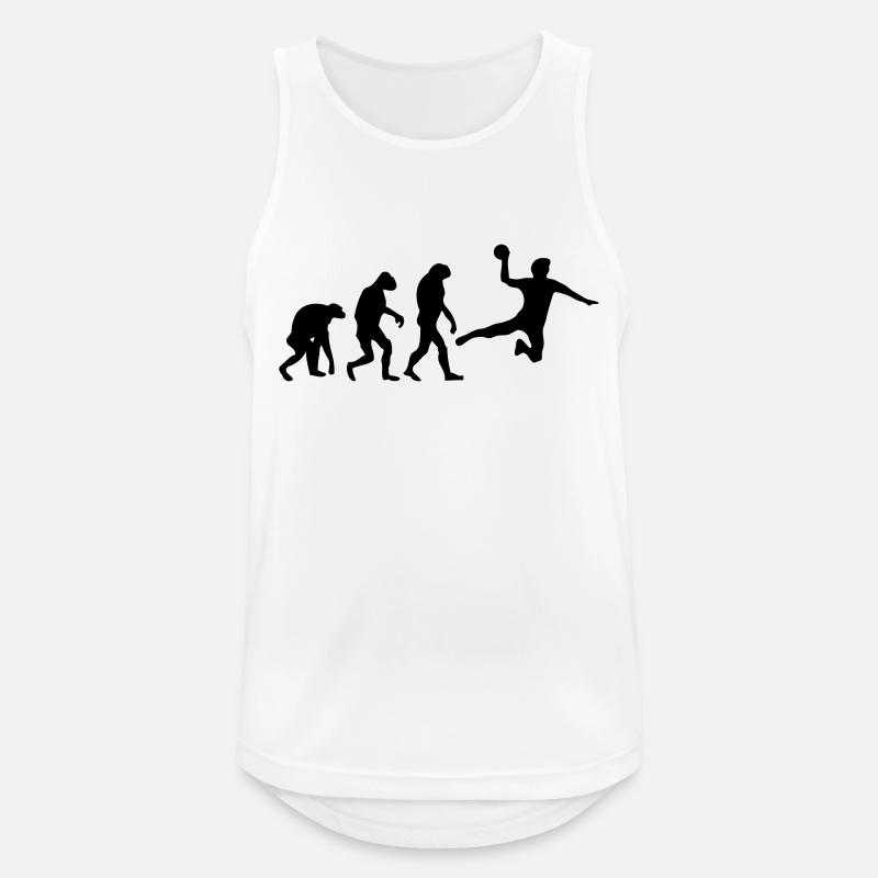 handball evolution - Männer Tank Top atmungsaktiv - Weiß