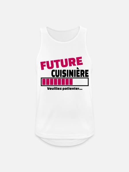 future cuisinière - Débardeur respirant Homme - blanc