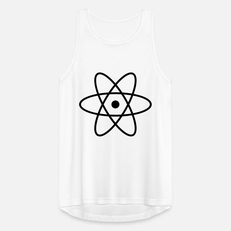 Atom Symbol Idee Geschenk Zeichen Physik Men's Breathable Tank Top