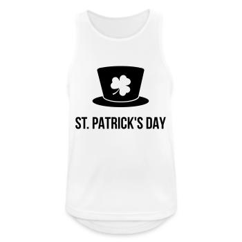 Logo de la St. Patricks Day - Débardeur respirant Homme - blanc - Devant - Nick (188cm)