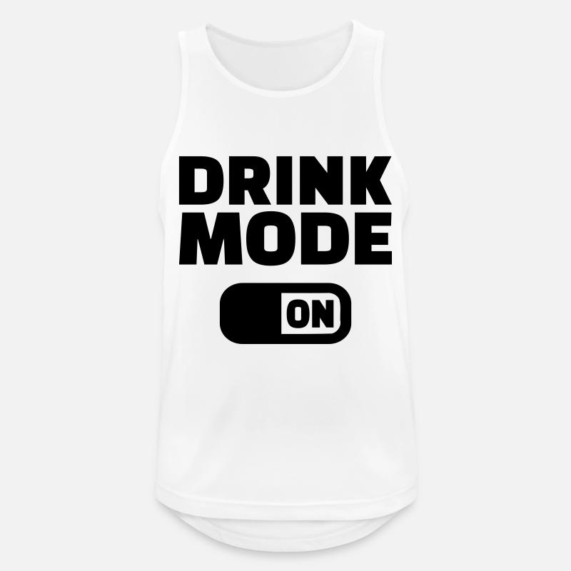 Drink Mode on - Men's Breathable Tank Top - white