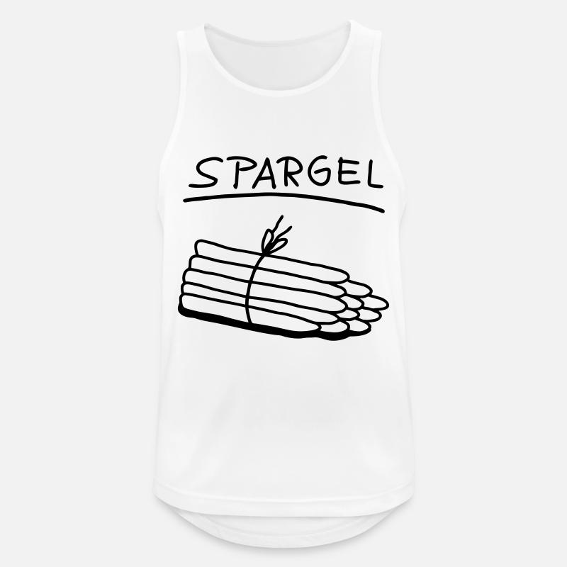 Spargel - Spargelzeit - Männer Tank Top atmungsaktiv - Weiß
