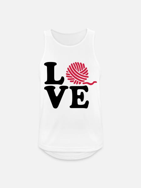 Knitting - Men's Breathable Tank Top - white