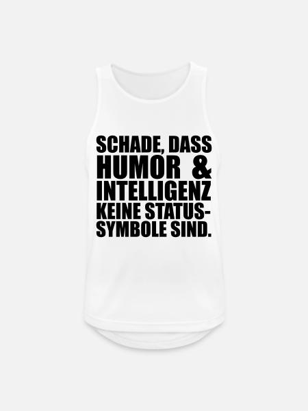 Intelligenz Statussysmbol - Männer Tank Top atmungsaktiv - Weiß
