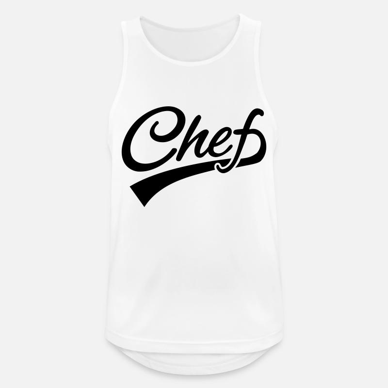 Chef - Männer Tank Top atmungsaktiv - Weiß
