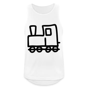 Lok - Zeichnung - Männer Tank Top atmungsaktiv - Weiß - Vorne - Nick (188cm)