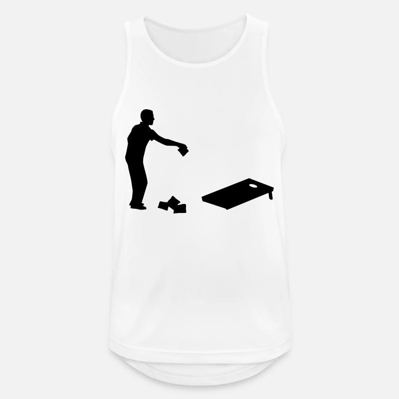 Cornhole - Männer Tank Top atmungsaktiv - Weiß