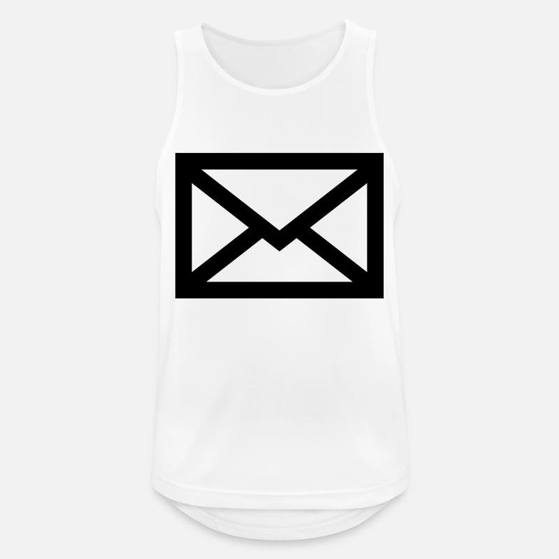 Mail envelope - Men's Breathable Tank Top - white