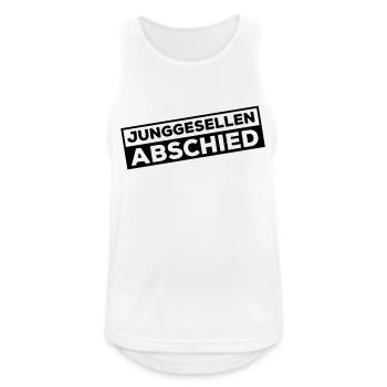 junggesellen abschied design - Männer Tank Top atmungsaktiv - Weiß - Vorne - Nick (188cm)