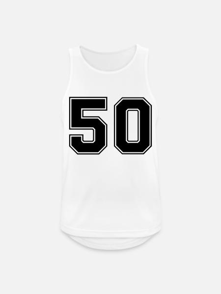 50 - Men's Breathable Tank Top - white