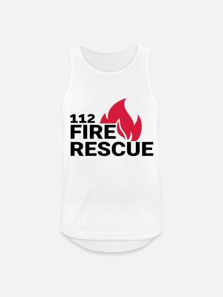 112 firerescue - Men's Breathable Tank Top - white
