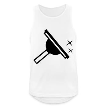 Fenster Reiniger Window Cleaner - Men's Breathable Tank Top - white - Front - Nick (188cm)