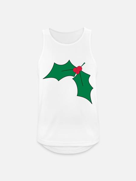 Mistelzweig - Männer Tank Top atmungsaktiv - Weiß