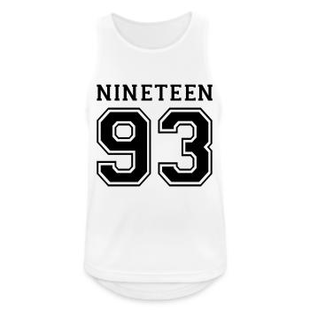 1993 - Männer Tank Top atmungsaktiv - Weiß - Vorne - Nick (188cm)