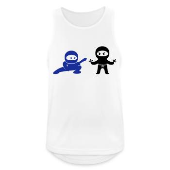 Ninjas - Débardeur respirant Homme - blanc - Devant - Nick (188cm)