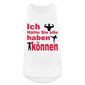wedding - Men's Breathable Tank Top - white - Front - Nick (188cm)