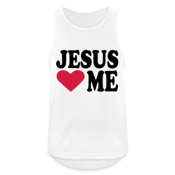 Jesus - Débardeur respirant Homme - blanc - Devant - Nick (188cm)