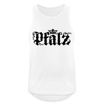 Krone Pfalz - Männer Tank Top atmungsaktiv - Weiß - Vorne - Nick (188cm)