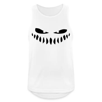 boese monster augen mund gefaehrlich comic cartoon - Männer Tank Top atmungsaktiv - Weiß - Vorne - Nick (188cm)