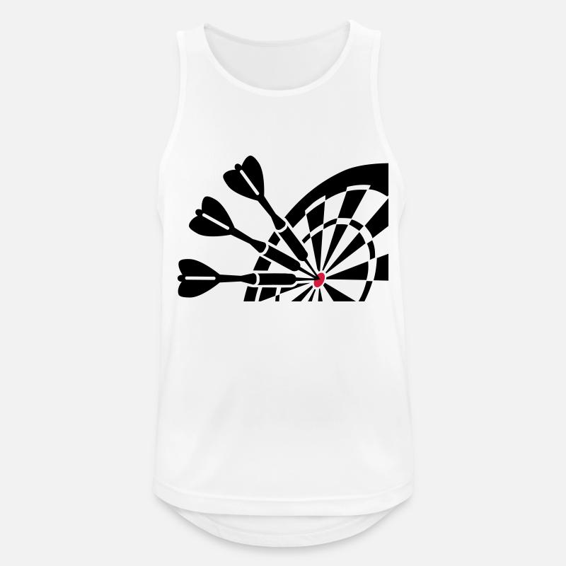 Darts - Men's Breathable Tank Top - white