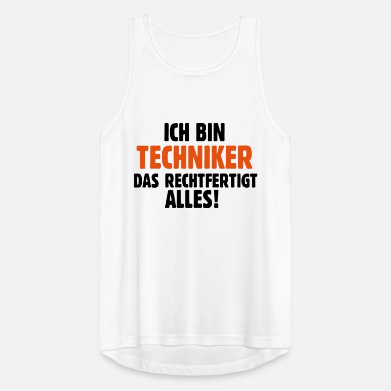 Techniker Technikerbrief Technikerausbildung Männer Tank Top atmungsaktiv