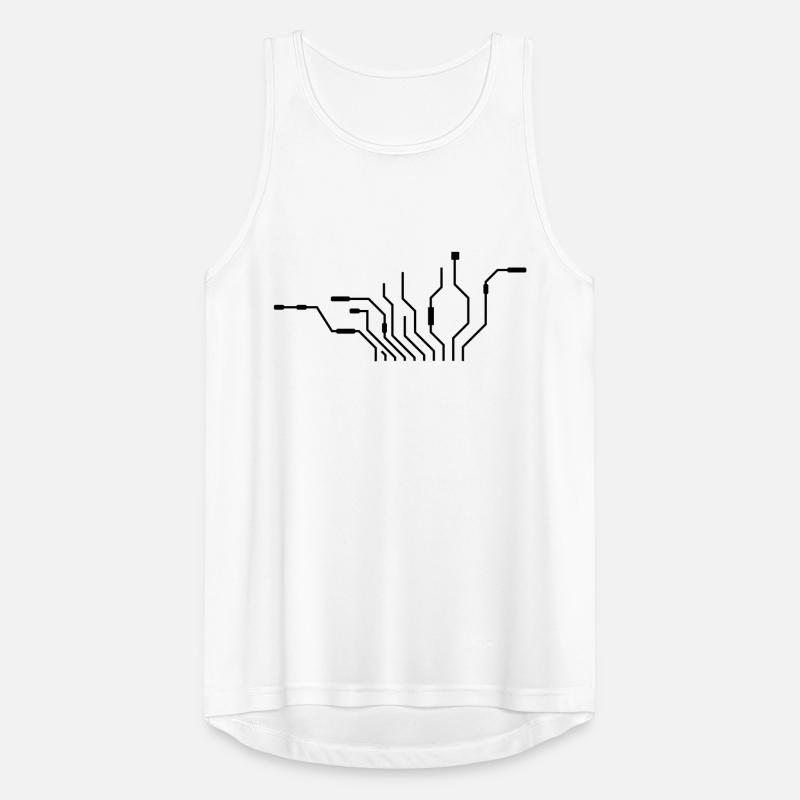pc wires processor cpu wire cabling compu Men's Breathable Tank Top