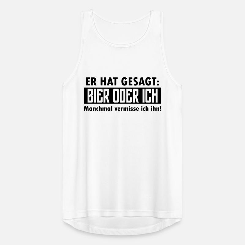bier oder ich Männer Tank Top atmungsaktiv