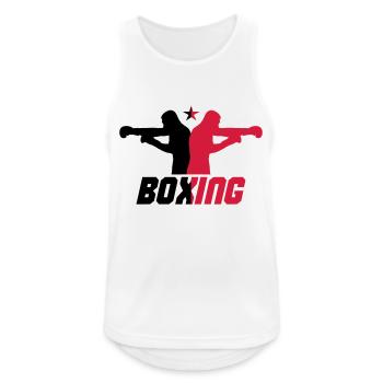 Boxe - Débardeur respirant Homme - blanc - Devant - Nick (188cm)